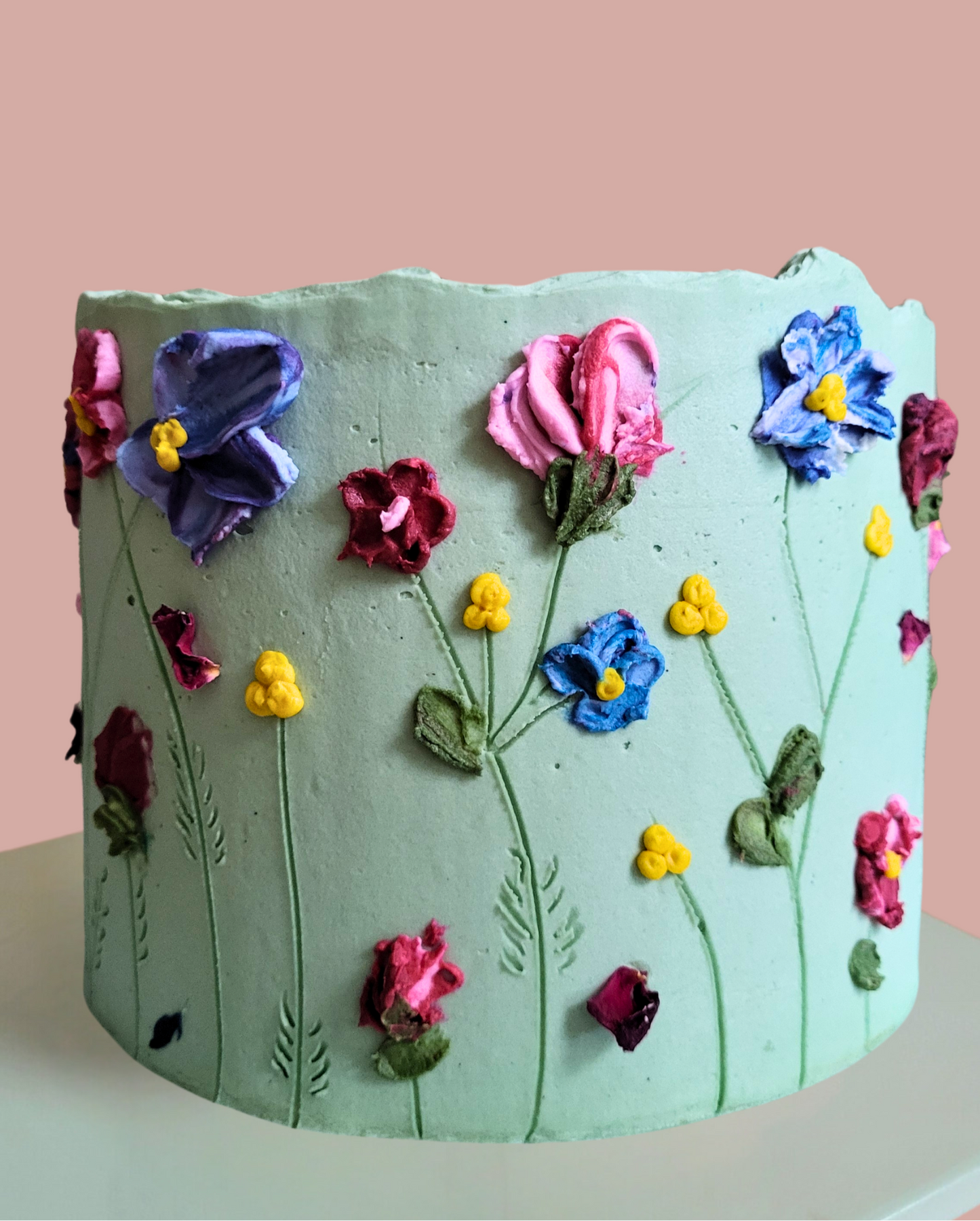 Cake Buttercream Painted