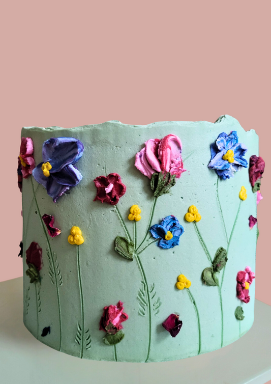 Cake Buttercream Painted